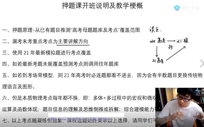 2020-2021王羽高考物理三轮考前冲刺押题视频网课资源网盘下载