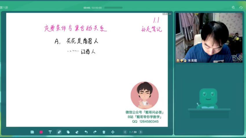 朱昊鲲2021高考数学视频课程八月班